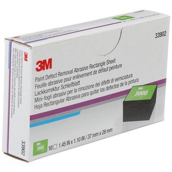3M™ Lackkorrektur Handschleifsystem  Schleifblüte 3000 rechteckig 37 x 28mm Box à 60 Stück