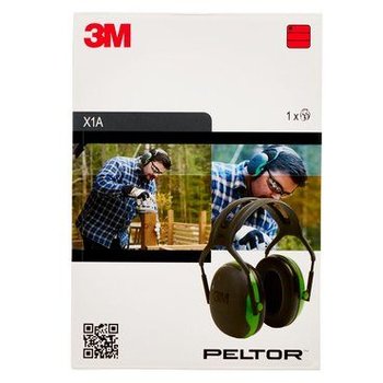 Protection auditive à coquilles 3M™ Peltor™ série X X1, SNR 27 dB, verte