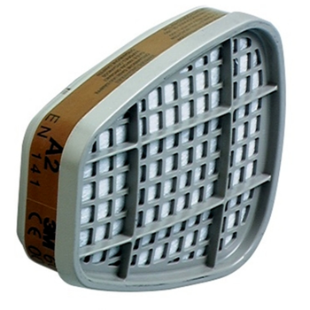 Cartouche filtrante à charbon actif 3M™ pour masques de peinture, A2 Box à 4 pièces