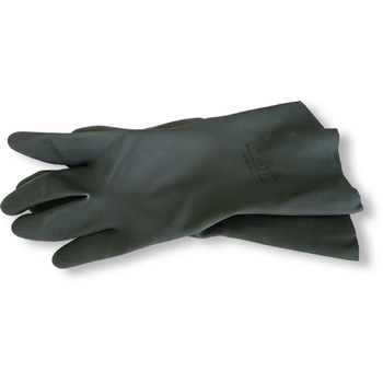 Gants de travail néoprène, avec de longs revers, résiste aux dissolvants, lessives, etc., longueur 31 cm
    