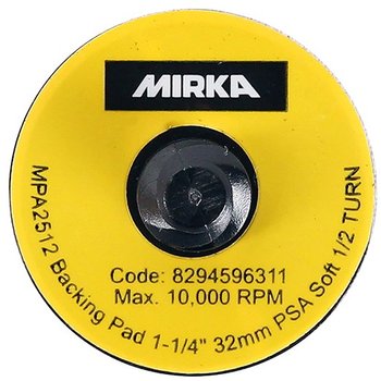 Ø 32 mm Schleifteller mit STICK-Haftung, soft, ungelocht, Quick-Lock Gewinde. Geeignet für Elektroexzenter CEROS150NV, Druckluftexzenter ROS150NV, AOS, AROS-B und AOS-B