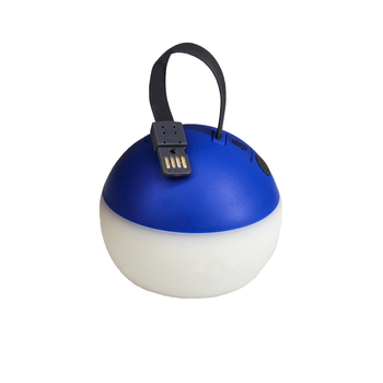 MOON+LIGHT, sky blue, recycelte USB-Laterne, Gloweffekt