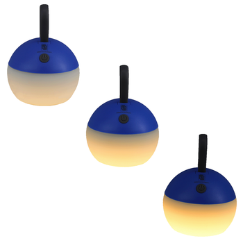 MOON+LIGHT, sky blue, recycelte USB-Laterne, Gloweffekt