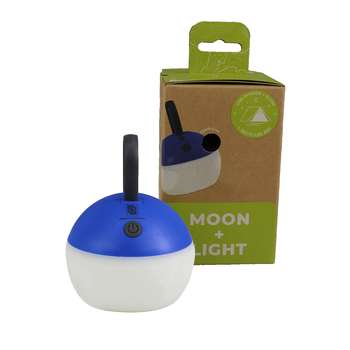 MOON+LIGHT, sky blue, recycelte USB-Laterne, Gloweffekt