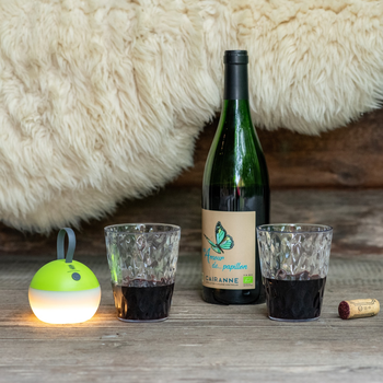 MOON+LIGHT, grass green, recycelte USB-Laterne, Gloweffekt