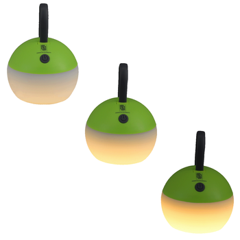 MOON+LIGHT, grass green, recycelte USB-Laterne, Gloweffekt