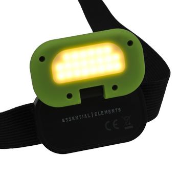 HEAD+BEAM450, grass green, 450 Lumen, Stirnlampe / Leselicht mit Box und Ladekabel USB-C