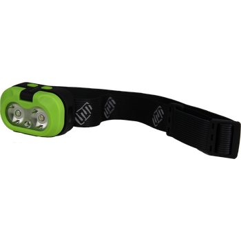 HEAD+BEAM450, grass green, 450 Lumen, Stirnlampe / Leselicht mit Box und Ladekabel USB-C 