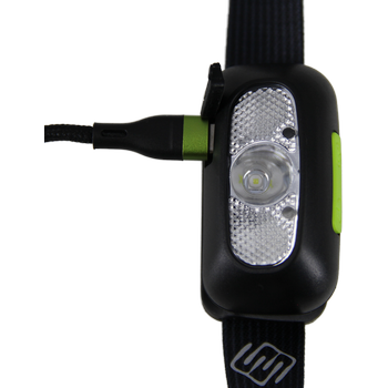 HEAD+BEAM100, black as night, 100 Lumen, Aufbewahrungsbox