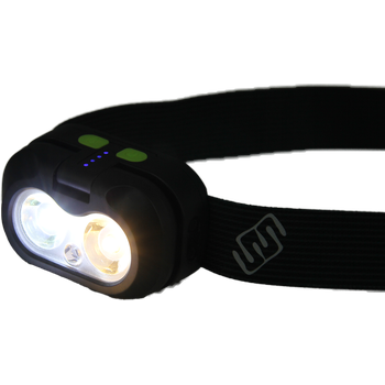 HEAD+BEAM450 V2.0, black as night, 450 Lumen, Stirnlampe / Leselicht mit Box und Ladekabel USB-C