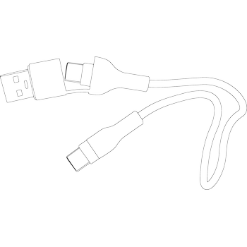 HEAD+BEAM Ladekabel für HEAD+ Serie, 30 cm, USB-A/USB-C - USB-C