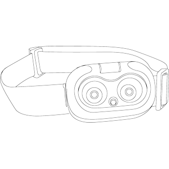 HEAD+BEAM450, grass green, 450 Lumen, Stirnlampe / Leselicht mit Box und Ladekabel USB-C