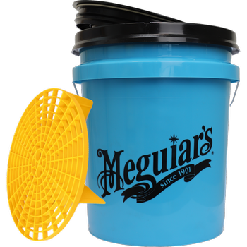 Meguiar's Wascheimer blau & Grit Guard mit Deckel
