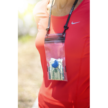 aLOKSAK Neck Wallet 3.9x7.5 - 2 Stück & 1 Lanyard (9,9 x 19 cm) Veranstaltungsticket, grosses Handy