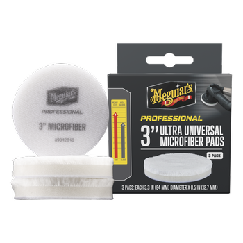 Meguiar's PRO Ultra Universal Mikrofaser Polierpad ø 75 mm, 3 Stk.
