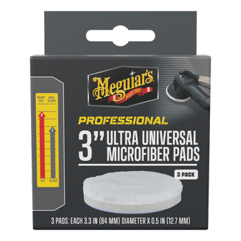 Meguiar's PRO Ultra Universal Mikrofaser Polierpad ø 75 mm, 3 Stk.