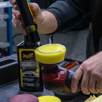Meguiar’s PRO éponge de polissage - moyens - ø 75 mm - jaune, 3 pcs.