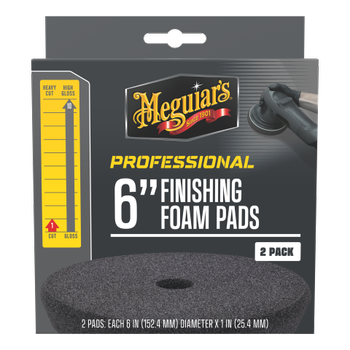 Meguiar's PRO Polierschwamm - Fein ø 150 mm - schwarz, 2 Stk.