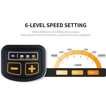 Micrum Akku Schleifmaschine 2.5Ah 32mm, Hub 3mm, Starter Kit