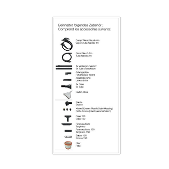 AS Dampfreiniger & Extraktionsgerät, 220V/50Hz, 16A, 1 Jahr Garantie