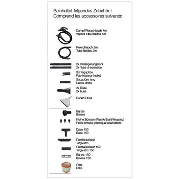 AS Dampfreiniger & Extraktionsgerät, 220V/50Hz, 16A, 1 Jahr Garantie