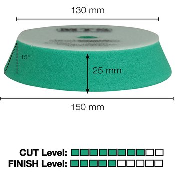 MTS Polierpad Pro - stark, grün, ø 130/150 mm, 2 Stk.