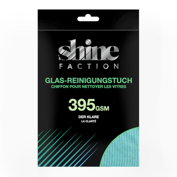 Shine Faction Glas-Reinigungstuch, 40 x 40 cm, 1 Stk.