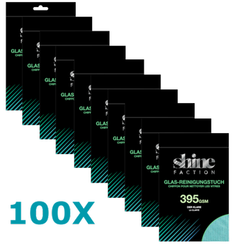 Shine Faction Glas-Reinigungstuch, 40 x 40 cm, 100 Stk.