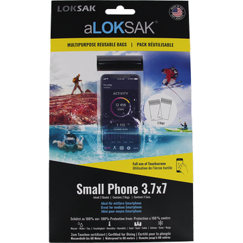 aLOKSAK 3.7x7 Small Phone - 2 Stück (8,5 x 15,8 cm) Kleines bis mittleres Smartphone