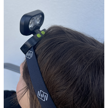 HEAD+BEAM450 V2.0, black as night, 450 Lumen, Stirnlampe / Leselicht mit Box und Ladekabel USB-A/C-C