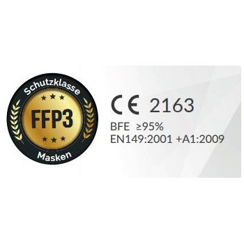 Atemschutzmaske FFP3 mit Ventil, Box à 20 Stk.